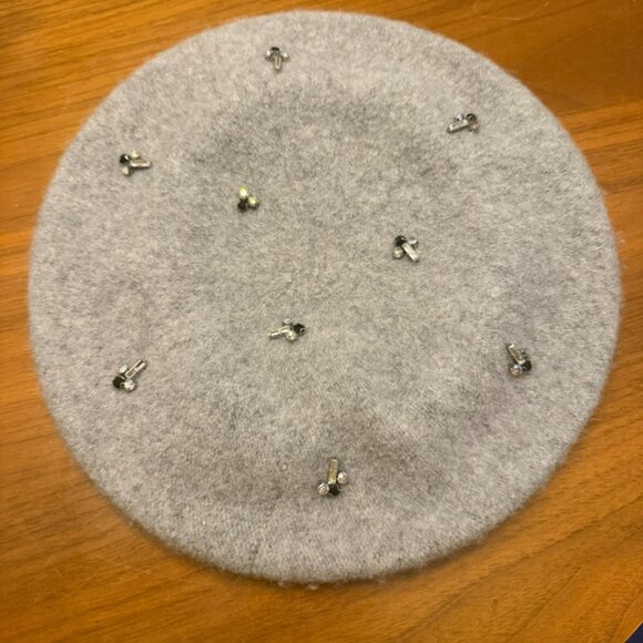 Chico's Accessories - Chico's Wool Beret Gray